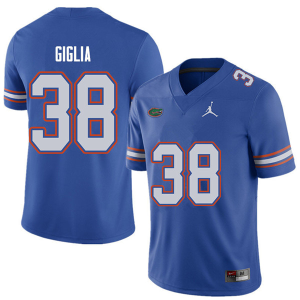 Jordan Brand Men #38 Anthony Giglia Florida Gators College Football Jerseys Sale-Royal